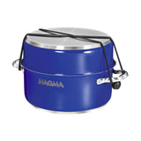 Magma Nestable 10 Piece Induction Non-Stick Enamel Finish Cookware Set - Cobalt Blue - Kesper Supply