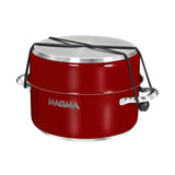 Magma Nestable 10 Piece Induction Non-Stick Enamel Finish Cookware Set - Magma Red - Kesper Supply