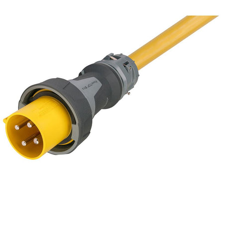 Marinco 100 Amp 125/250V 3-Pole, 4-Wire Shore Power Cordset - Neutral Wire - One-Ended Male Only - Blunt Cut - 75' - Kesper Supply