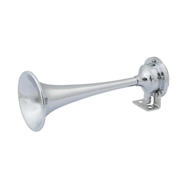 Marinco 12V Chrome Plated Single Trumpet Mini Air Horn - Kesper Supply