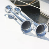 Marinco 24V Chrome Plated Dual Trumpet Air Horn - Kesper Supply