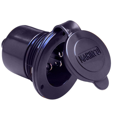 Marinco Marine On-Board Hard Wired Charger Inlet - 15Amp - Black - Kesper Supply