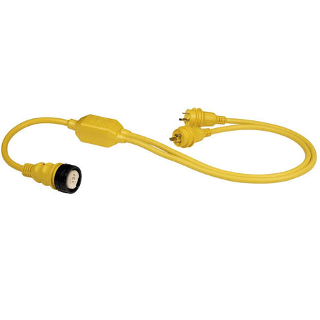 Marinco RY504-2-30 50A Female to 2-30A Male Reverse "Y" Cable - Kesper Supply