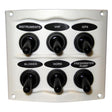 Marinco Waterproof Panel - 6 Switches - White - Kesper Supply