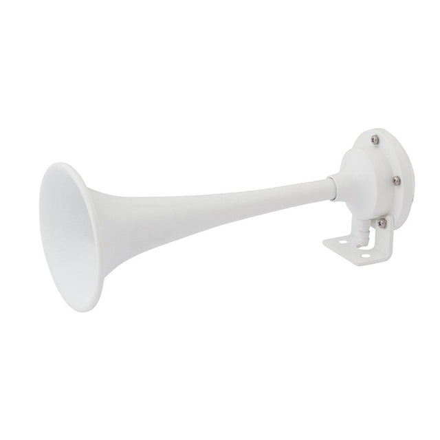 Marinco White Epoxy Coated Single Trumpet Mini Air Horn - Kesper Supply