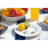 Marine Business Melamine Round Dessert Plate - REGATA - 7" Set of 6 - Kesper Supply