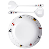 Marine Business Melamine Salad Bowl & Servers - REGATA - Kesper Supply