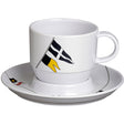 Marine Business Melamine Tea Cup & Plate Breakfast Set - REGATA - Set of 6 - Kesper Supply