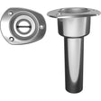 Mate Series Stainless Steel 0° Rod & Cup Holder - Open - Oval Top - Kesper Supply