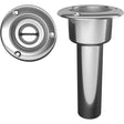 Mate Series Stainless Steel 0° Rod & Cup Holder - Open - Round Top - Kesper Supply