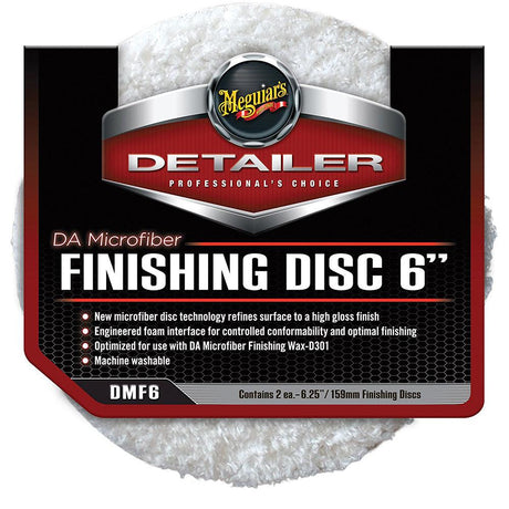 Meguiar's DA Microfiber Finishing Disc - 6" - 2-Pack - Kesper Supply