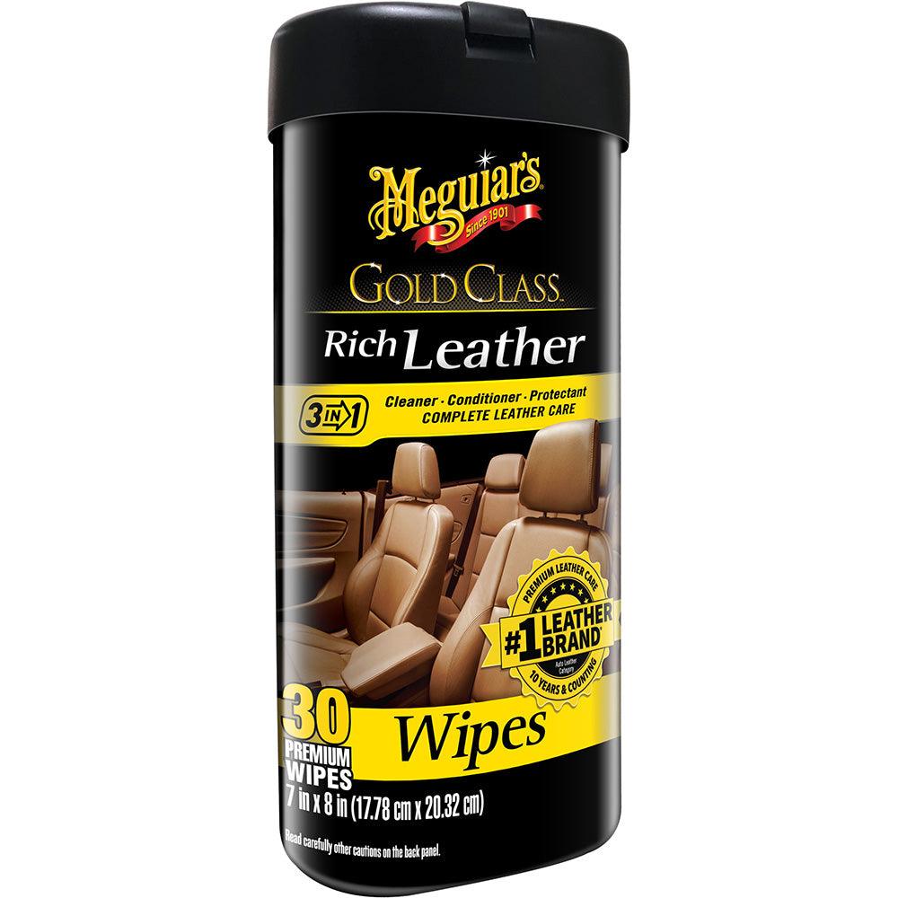 Meguiar's Gold Class Rich Leather Cleaner & Conditioner Wipes - Kesper Supply