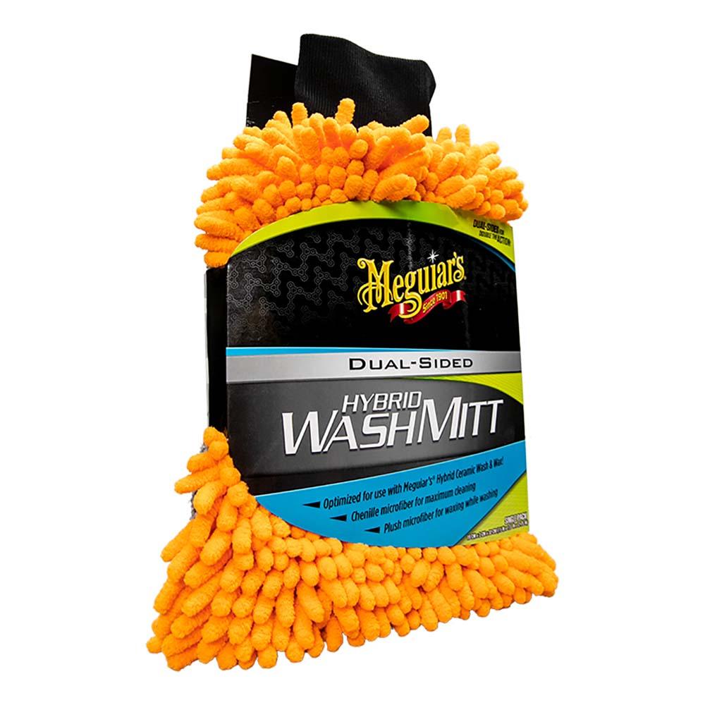 Meguiar's Hybrid Wash Mitt - Extremely Plush Microfiber Wash Mitt f/Gently Waxing While Washing - Kesper Supply