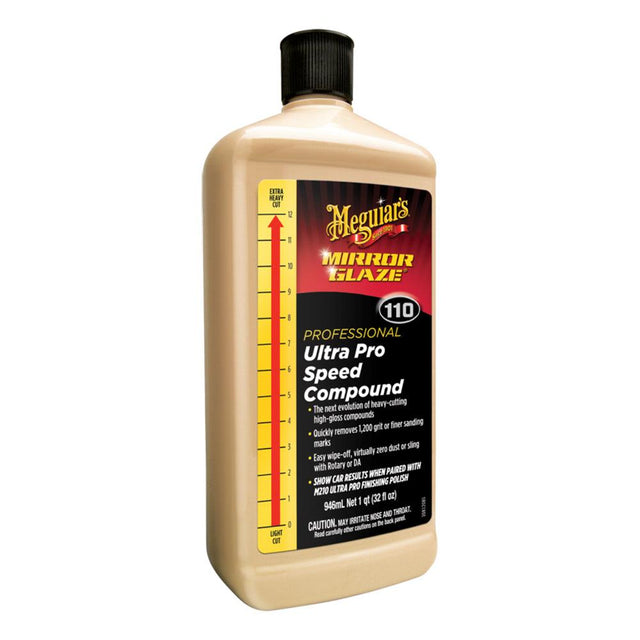 Meguiar's Mirror Glaze Ultra Pro Speed Compound - Heavy Cut, High Gloss - 32oz - Kesper Supply