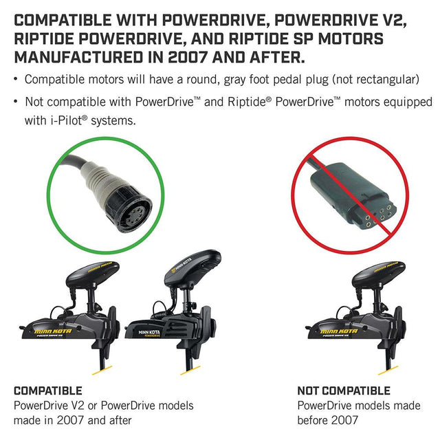 Minn Kota PowerDrive Foot Pedal - ACC Corded - Kesper Supply