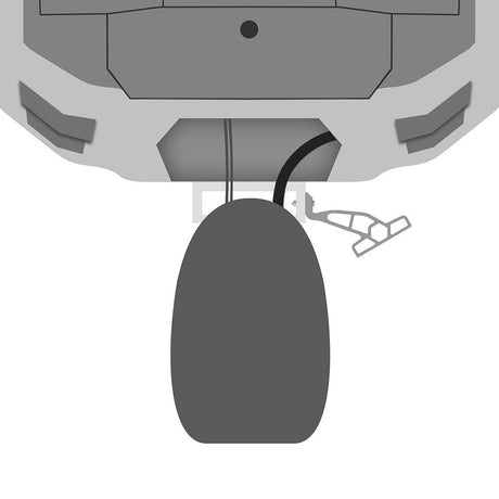 Minn Kota Raptor Jack Plate Adapter Bracket - Starboard - 2" Setback - 4" Rise - White - Kesper Supply