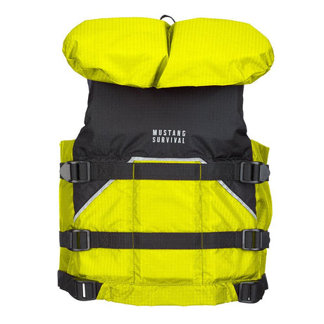 Mustang Canyon V Foam Vest - Universal Youth - Yellow/Black - Kesper Supply