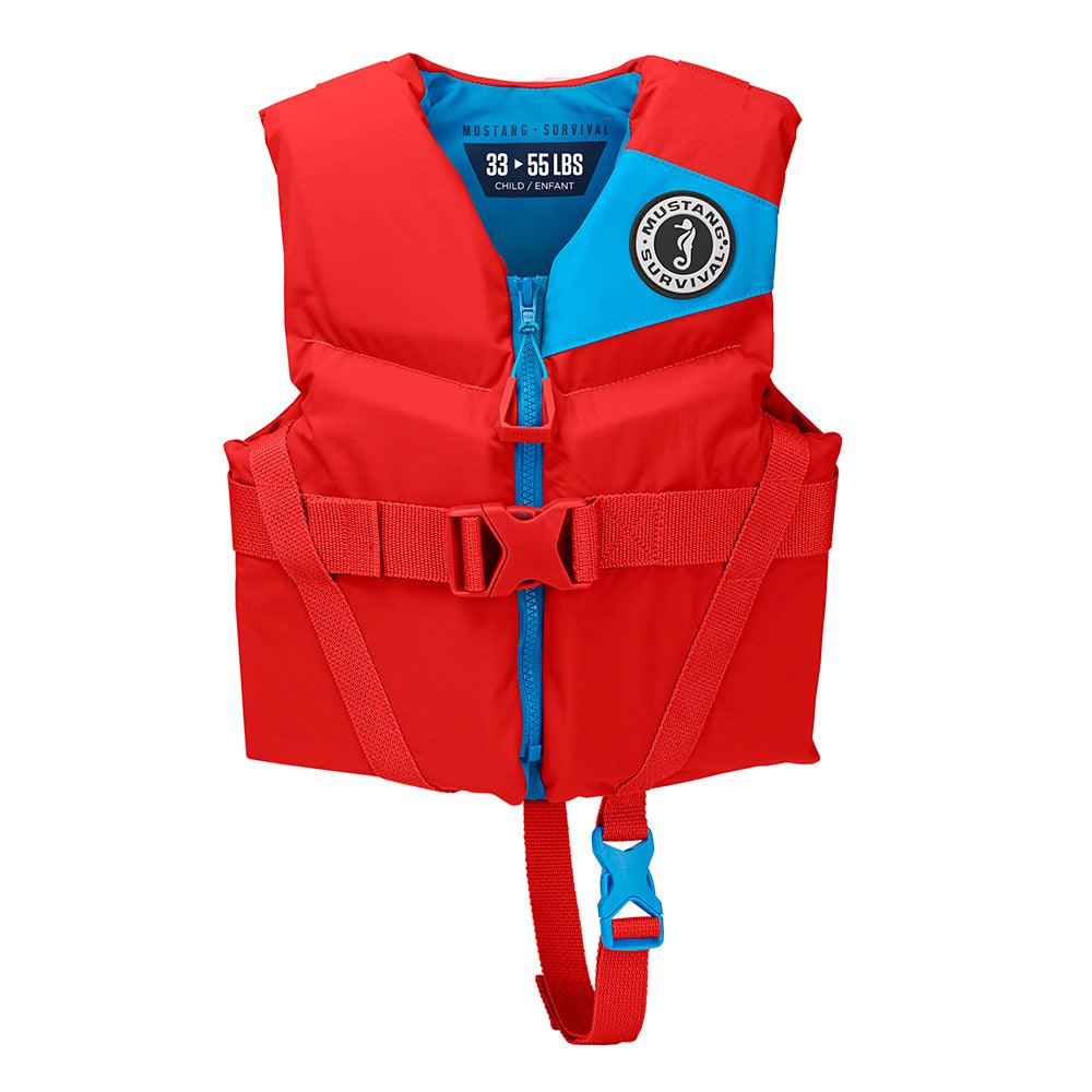 Mustang Child REV Foam Vest - Red - Child - Kesper Supply