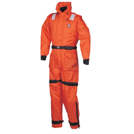 Mustang Deluxe Anti-Exposure Coverall & Work Suit - Orange - Large - Kesper Supply