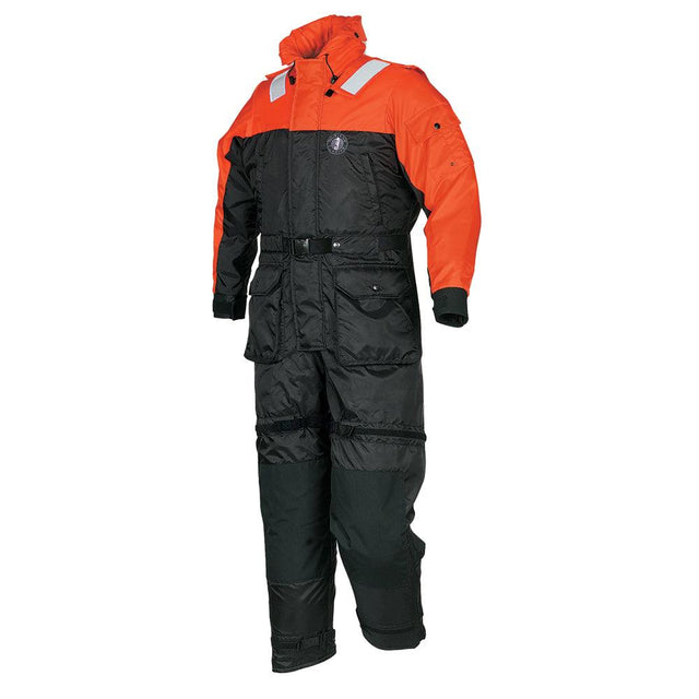 Mustang Deluxe Anti-Exposure Coverall & Work Suit - Orange/Black - Large - Kesper Supply