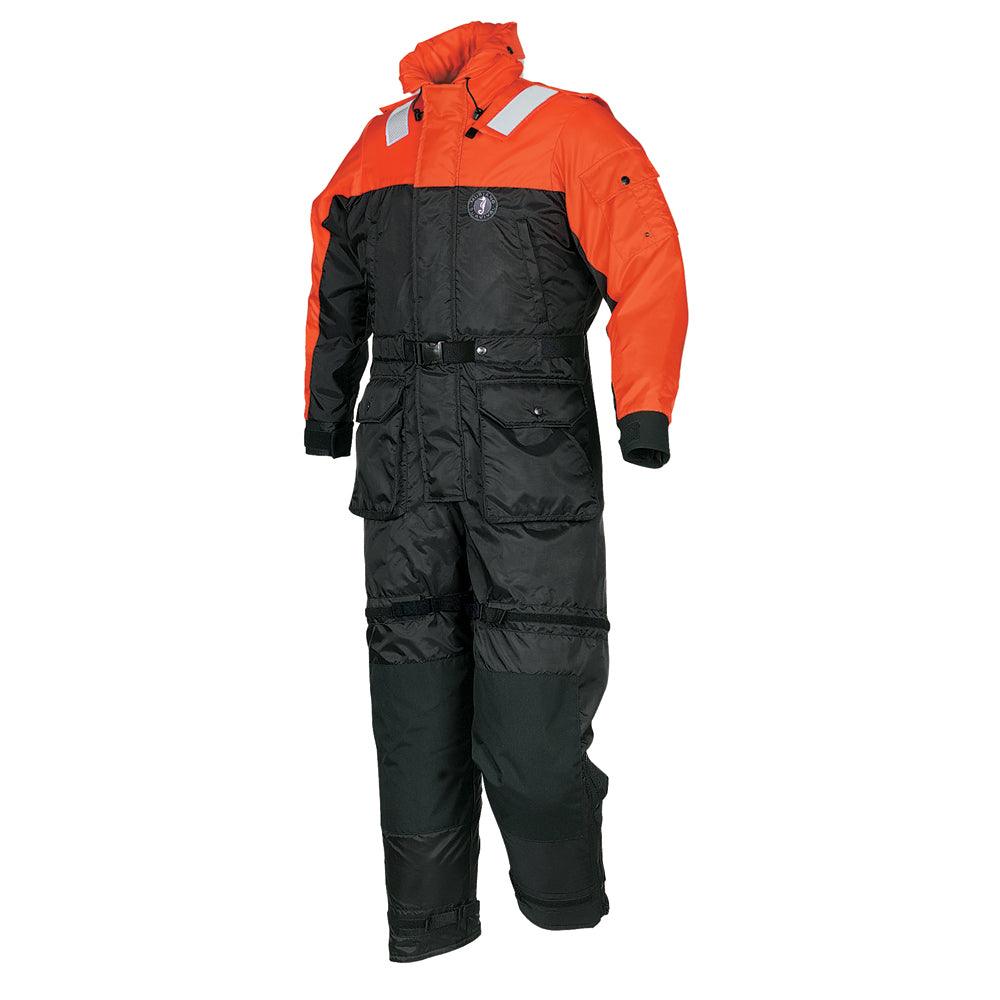 Mustang Deluxe Anti-Exposure Coverall & Work Suit - Orange/Black - XXXL - Kesper Supply