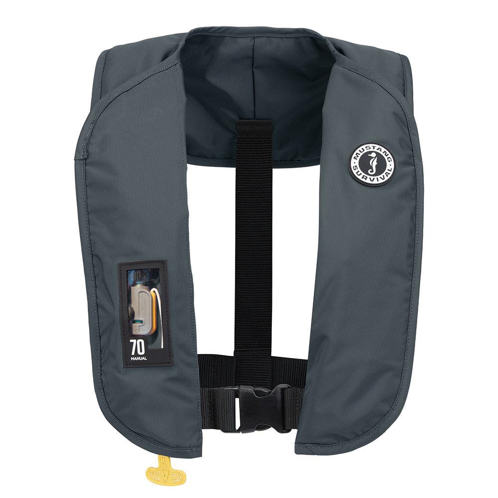 Mustang MIT 70 Manual Inflatable PFD - Admiral Grey - Kesper Supply