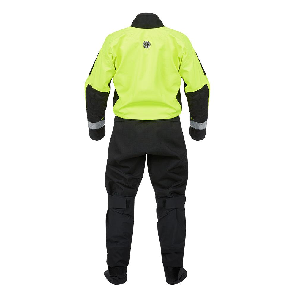 Mustang Sentinel Series Water Rescue Dry Suit - Fluorescent Yellow Green-Black - Small Long - Kesper Supply