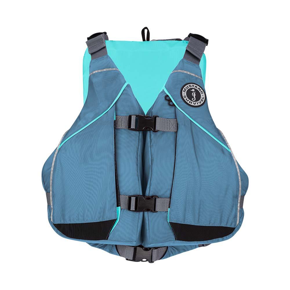 Mustang Women's Moxie Foam Vest - Aqua/Slate- Medium/Large - Kesper Supply