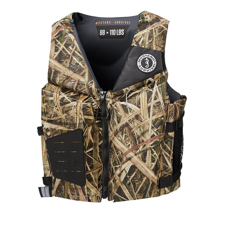 Mustang Young Adult REV Foam Vest - Mossy Oak Shadow Grass Blades - Universal - Kesper Supply