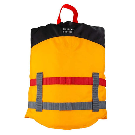 Mustang Youth Livery Foam Vest - Mango/Black - Kesper Supply