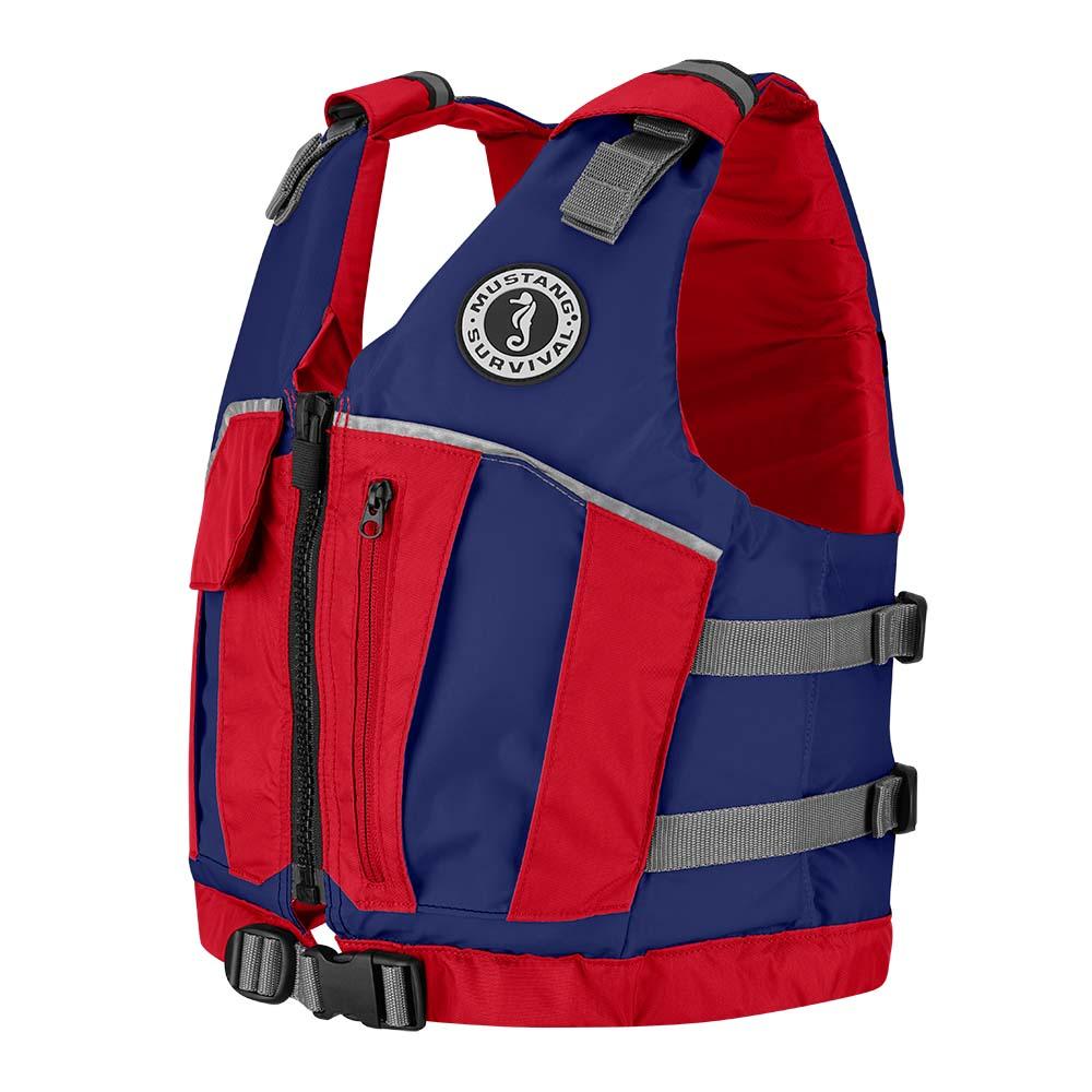 Mustang Youth Reflex Foam Vest - Navy Blue/Red - Kesper Supply