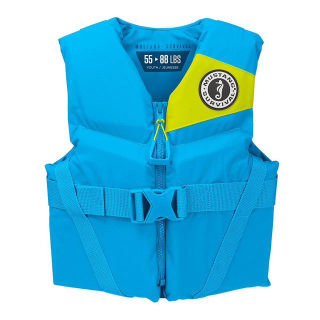 Mustang Youth REV Foam Vest - Blue - Youth - Kesper Supply