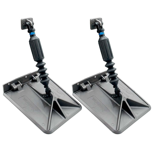 Nauticus SX 9.5 x 10 Smart Tabs 13-15' Boats w/30lb Actuators - 30-40HP - Gunmetal Grey - Kesper Supply