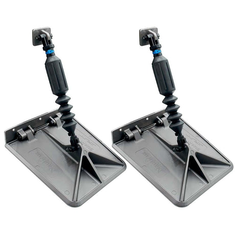 Nauticus SX 9.5 x 10 Smart Tabs 16-18' Boats w/60lb Actuators - 60-150HP - Gunmetal Grey - Kesper Supply