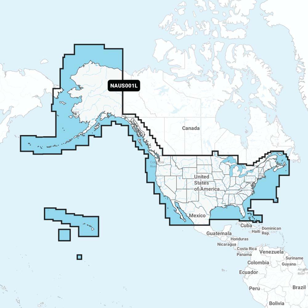 Navionics NAUS001L - U.S. & Coastal Canada - Navionics+ - Kesper Supply