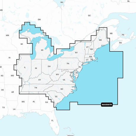 Navionics NAUS007R - U.S. East - Navionics+ - Kesper Supply