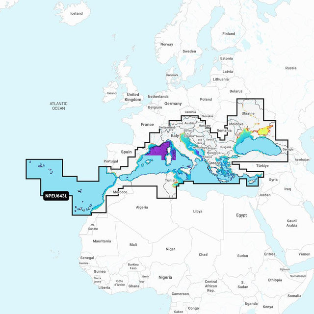 Navionics NPEU643L - Mediterranean & Black Sea - Navionics Platinum+ - Kesper Supply