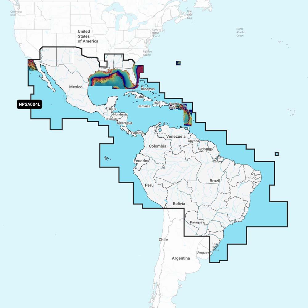 Navionics Platinum+ NPSA004L - Mexico, Caribbean to Brazil - Kesper Supply