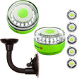 Navisafe Portable Navilight 360° 2NM Rescue - Glow In The Dark - Green w/Bendable Suction Cup Mount - Kesper Supply