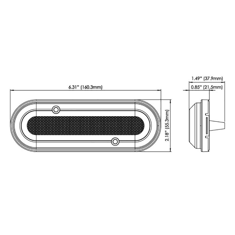 OceanLED M6 Gen2 Mast Light - Surface Mount - Ultra White - Kesper Supply