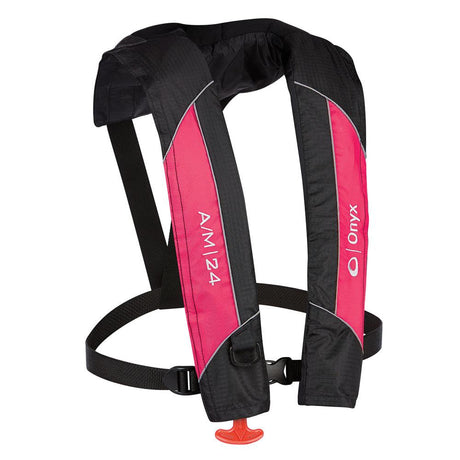 Onyx A/M-24 Automatic/Manual Inflatable PFD Life Jacket - Pink - Kesper Supply