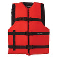 Onyx Nylon General Purpose Life Jacket - Adult Oversize - Red - Kesper Supply