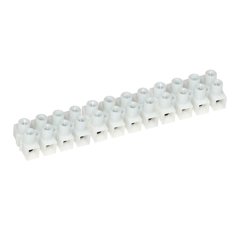 Pacer 20A Euro Style Terminal Block - 12 Gang - 5 Pack - Kesper Supply