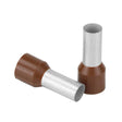 Pacer Brown 4 AWG Wire Ferrule - 16mm Length - 10 Pack - Kesper Supply