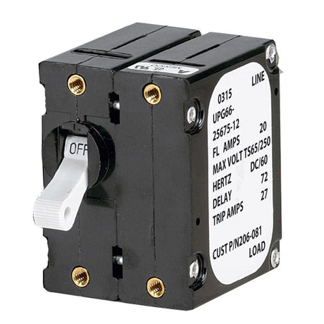 Paneltronics 'A' Frame Magnetic Circuit Breaker - 30 Amps - Double Pole - Kesper Supply