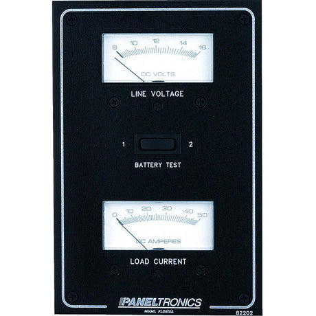 Paneltronics Standard DC Meter Panel w/Voltmeter & Ammeter - Kesper Supply