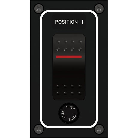 Paneltronics Waterproof Panel - DC 1-Position Illuminated Rocker Switch & Fuse - Kesper Supply