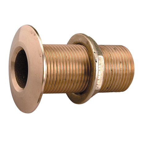 Perko 1" Thru-Hull Fitting w/Pipe Thread Bronze MADE IN THE USA - Kesper Supply