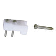 Perko Door Catches - White Nylon/Stainless - Pair - Kesper Supply