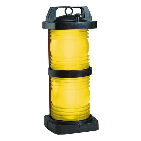 Perko Double Lens Navigation Light - Yellow Towing Light - Black Plastic - Kesper Supply